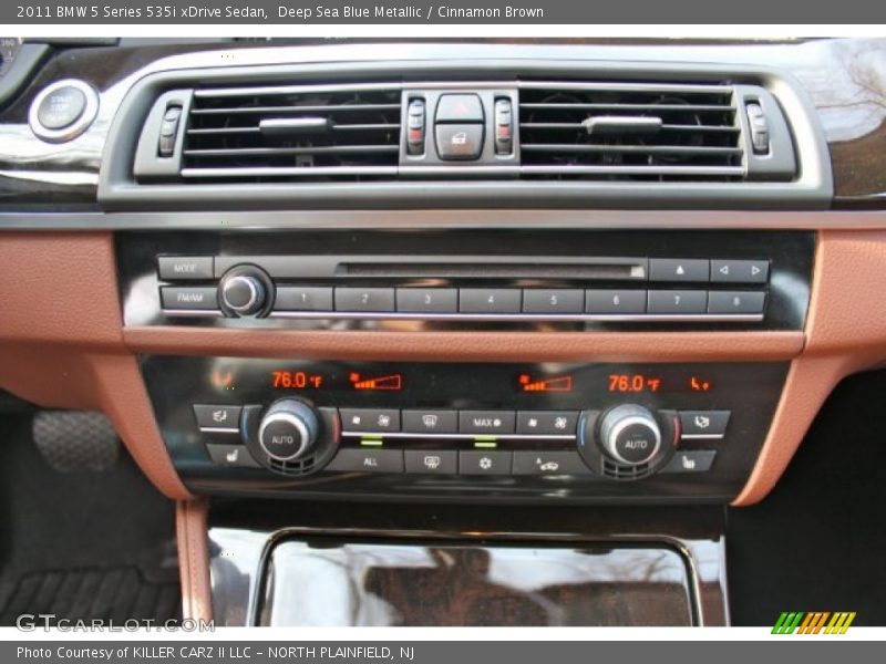 Deep Sea Blue Metallic / Cinnamon Brown 2011 BMW 5 Series 535i xDrive Sedan