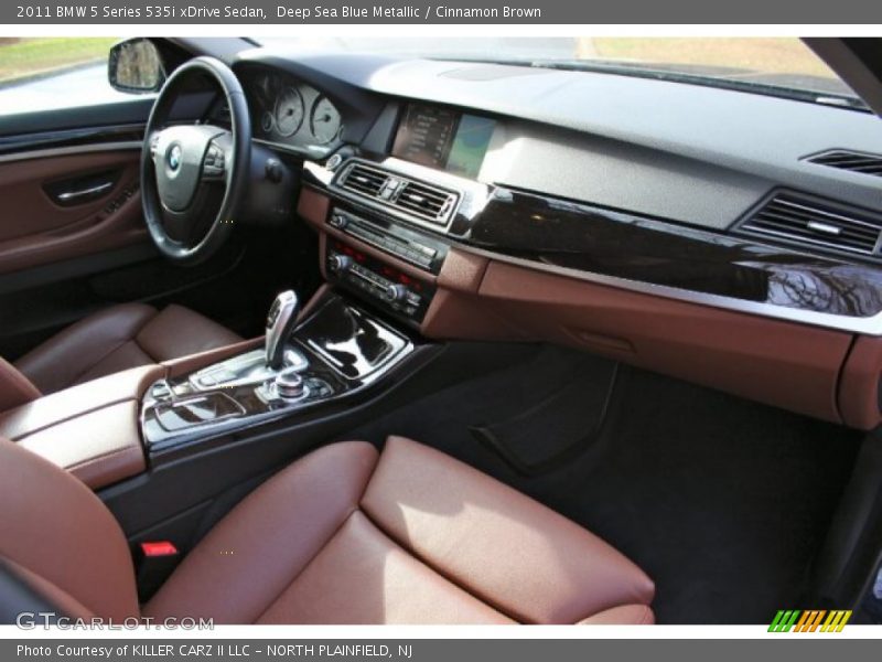 Deep Sea Blue Metallic / Cinnamon Brown 2011 BMW 5 Series 535i xDrive Sedan
