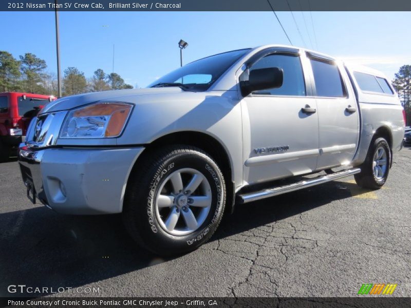 Brilliant Silver / Charcoal 2012 Nissan Titan SV Crew Cab
