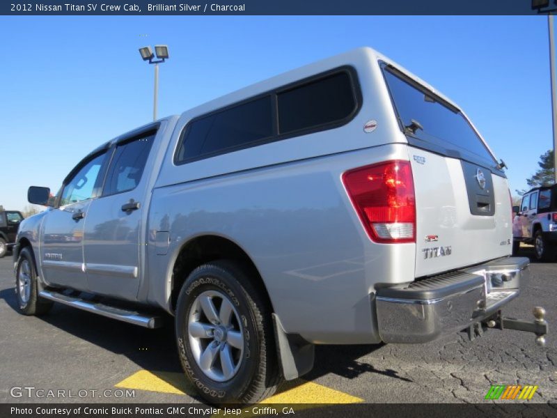Brilliant Silver / Charcoal 2012 Nissan Titan SV Crew Cab