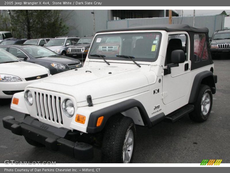 Stone White / Dark Slate Gray 2005 Jeep Wrangler X 4x4