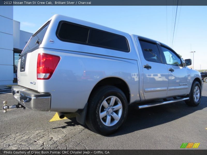 Brilliant Silver / Charcoal 2012 Nissan Titan SV Crew Cab