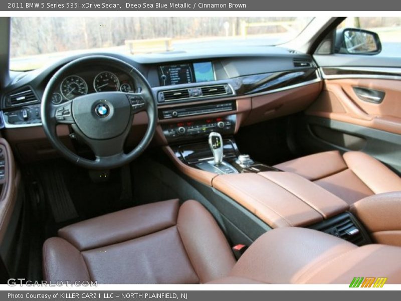 Deep Sea Blue Metallic / Cinnamon Brown 2011 BMW 5 Series 535i xDrive Sedan
