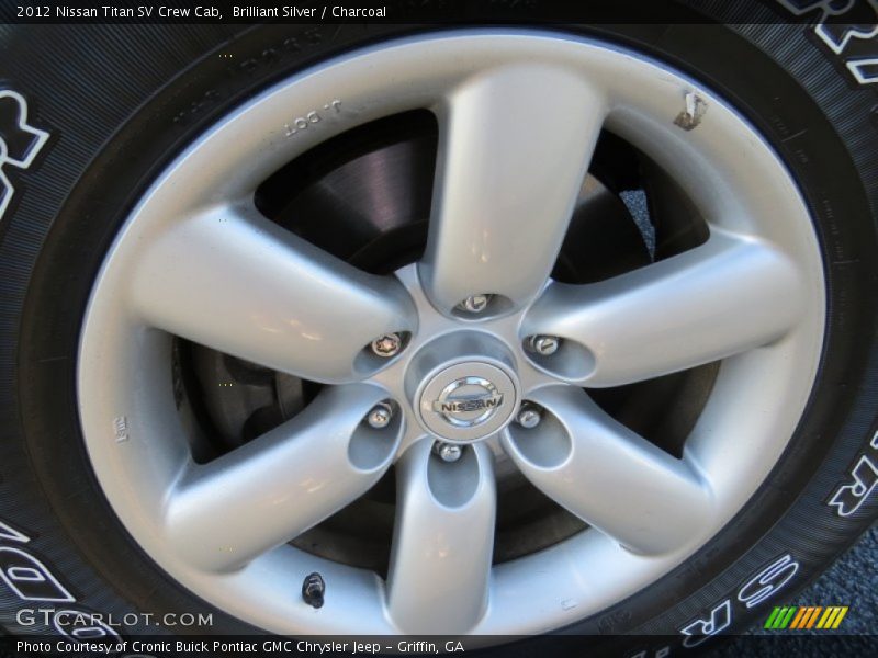 Brilliant Silver / Charcoal 2012 Nissan Titan SV Crew Cab