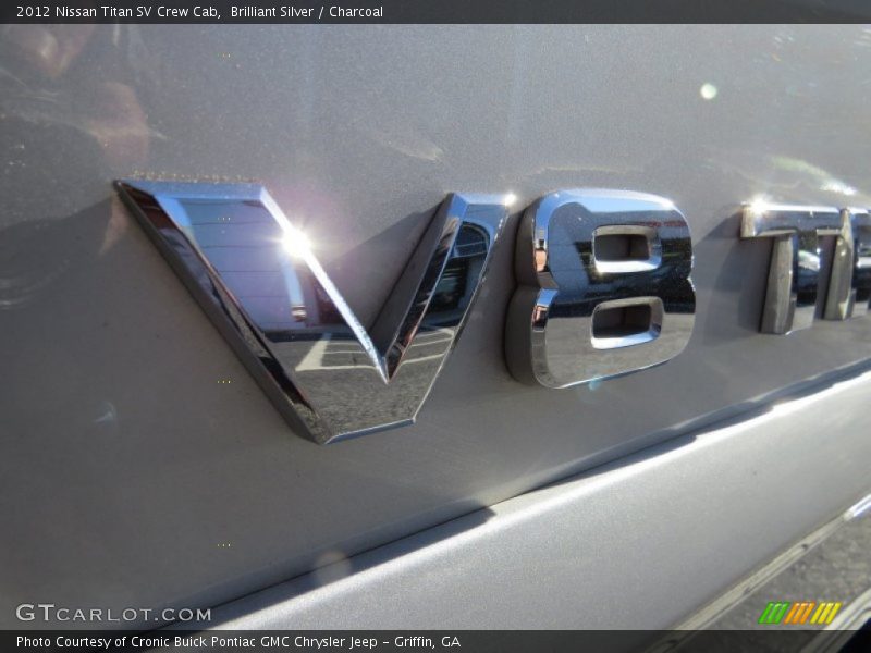 Brilliant Silver / Charcoal 2012 Nissan Titan SV Crew Cab