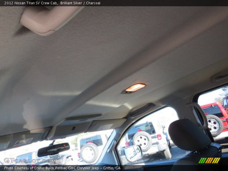 Brilliant Silver / Charcoal 2012 Nissan Titan SV Crew Cab