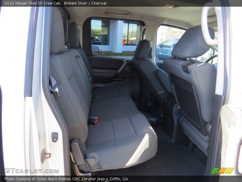 Brilliant Silver / Charcoal 2012 Nissan Titan SV Crew Cab