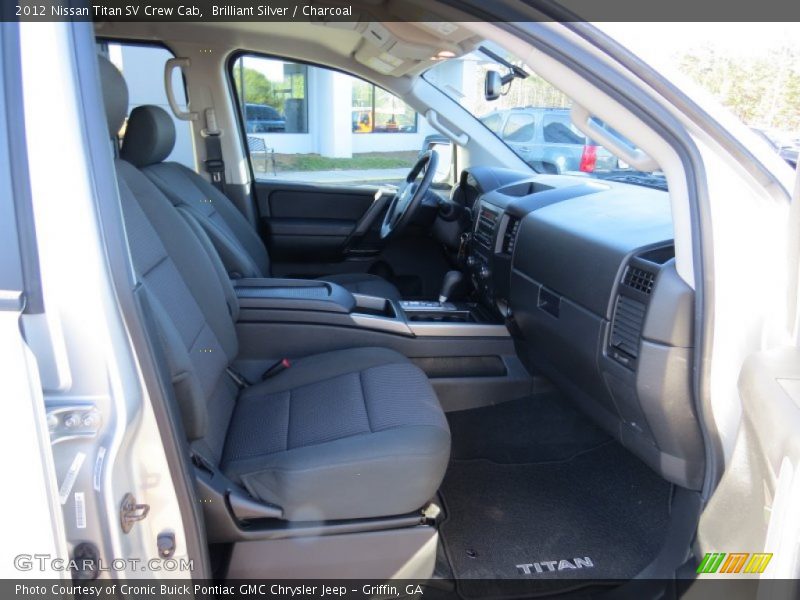 Brilliant Silver / Charcoal 2012 Nissan Titan SV Crew Cab