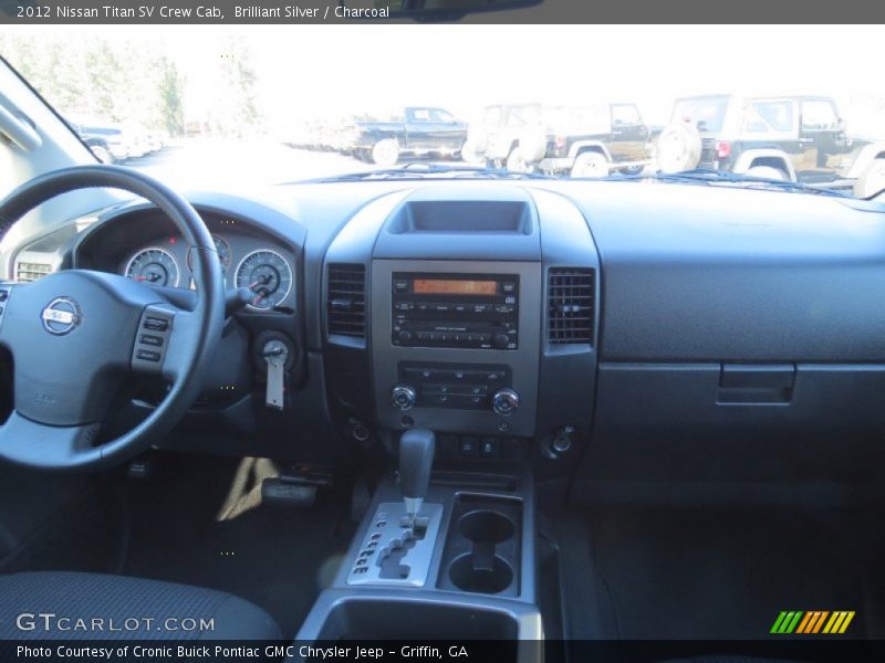 Brilliant Silver / Charcoal 2012 Nissan Titan SV Crew Cab