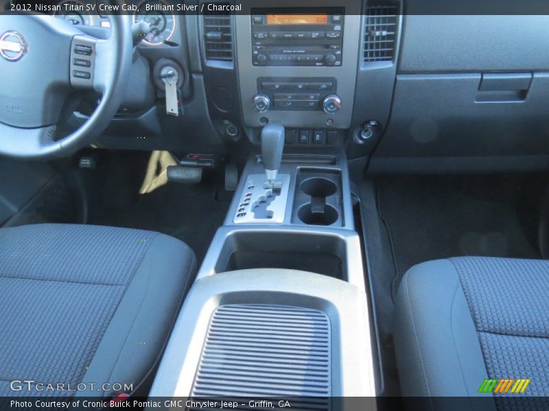 Brilliant Silver / Charcoal 2012 Nissan Titan SV Crew Cab