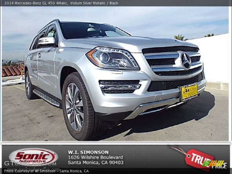 Iridium Silver Metallic / Black 2014 Mercedes-Benz GL 450 4Matic