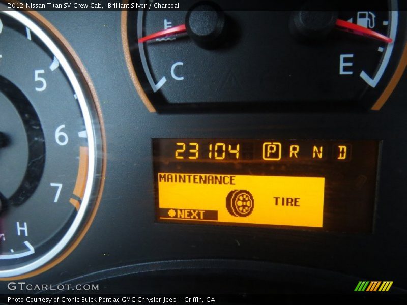 Brilliant Silver / Charcoal 2012 Nissan Titan SV Crew Cab