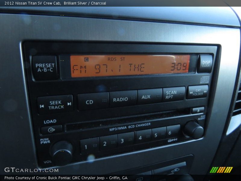 Brilliant Silver / Charcoal 2012 Nissan Titan SV Crew Cab