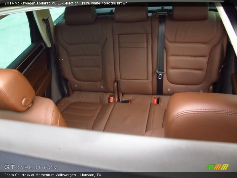 Pure White / Saddle Brown 2014 Volkswagen Touareg V6 Lux 4Motion