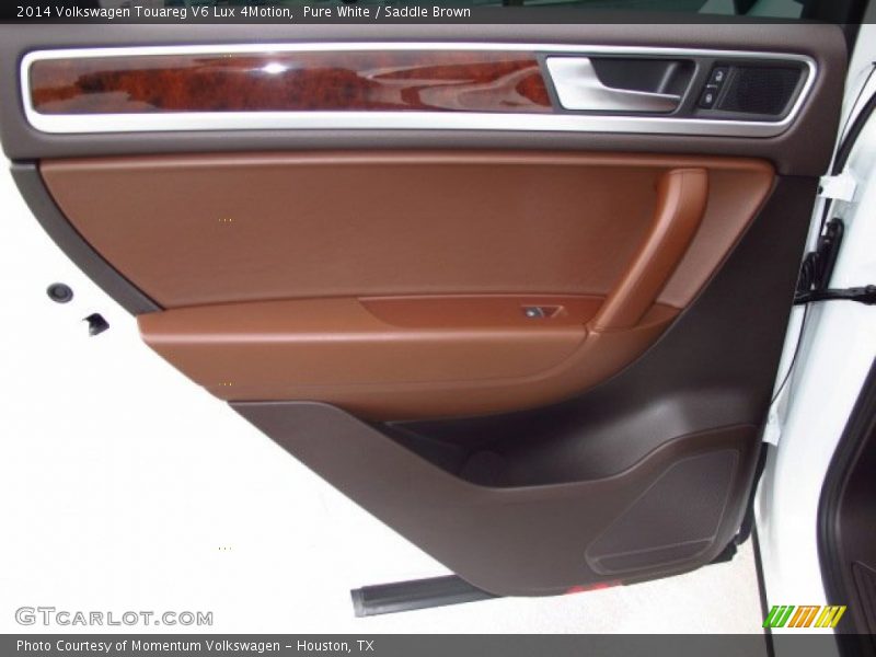 Pure White / Saddle Brown 2014 Volkswagen Touareg V6 Lux 4Motion