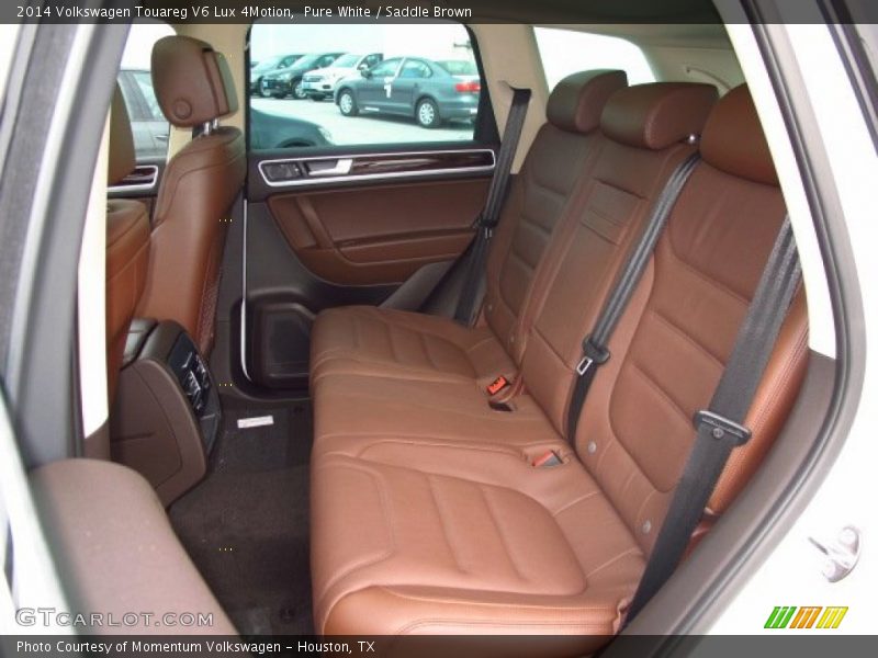 Pure White / Saddle Brown 2014 Volkswagen Touareg V6 Lux 4Motion