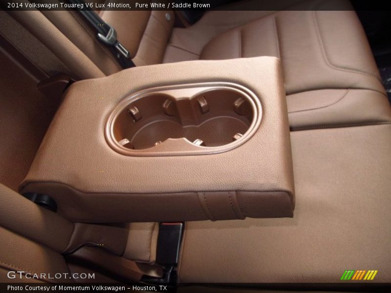 Pure White / Saddle Brown 2014 Volkswagen Touareg V6 Lux 4Motion