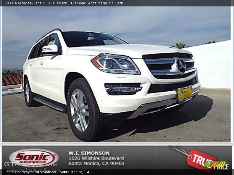 Diamond White Metallic / Black 2014 Mercedes-Benz GL 450 4Matic