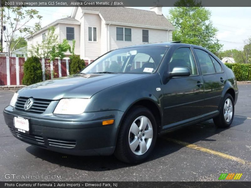 Alaska Green Metallic / Black 2003 Volkswagen Jetta GLS Sedan