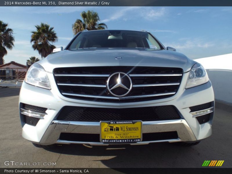 Diamond Silver Metallic / Grey 2014 Mercedes-Benz ML 350