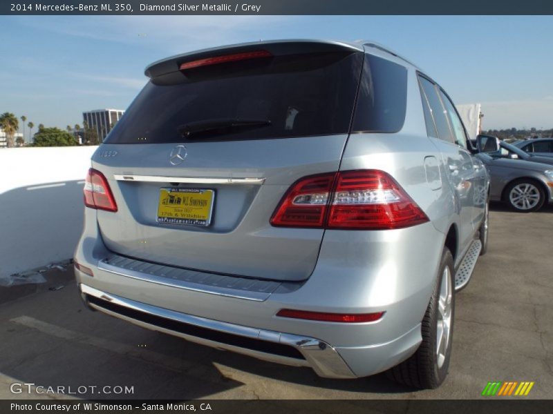 Diamond Silver Metallic / Grey 2014 Mercedes-Benz ML 350