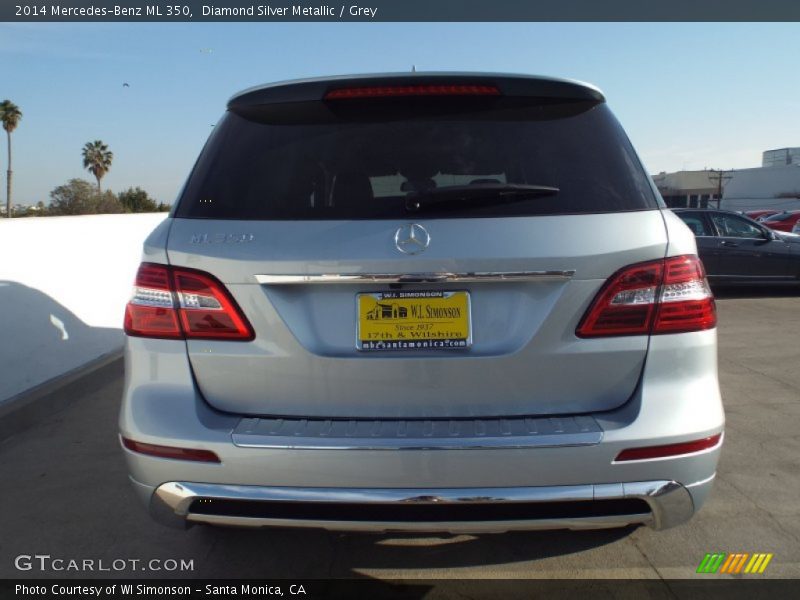 Diamond Silver Metallic / Grey 2014 Mercedes-Benz ML 350