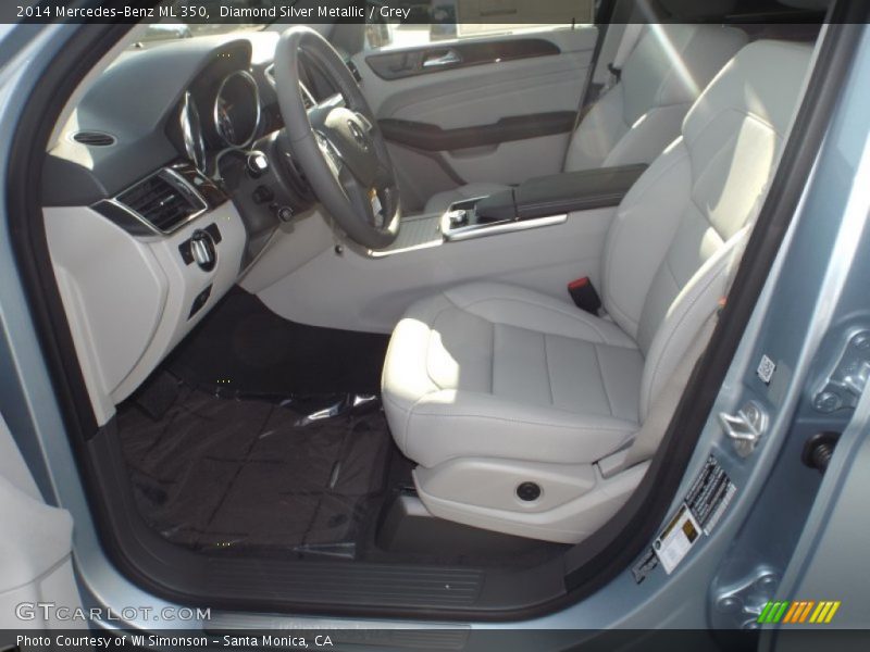 Diamond Silver Metallic / Grey 2014 Mercedes-Benz ML 350