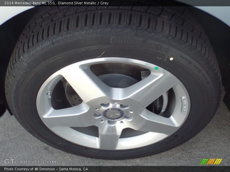 Diamond Silver Metallic / Grey 2014 Mercedes-Benz ML 350