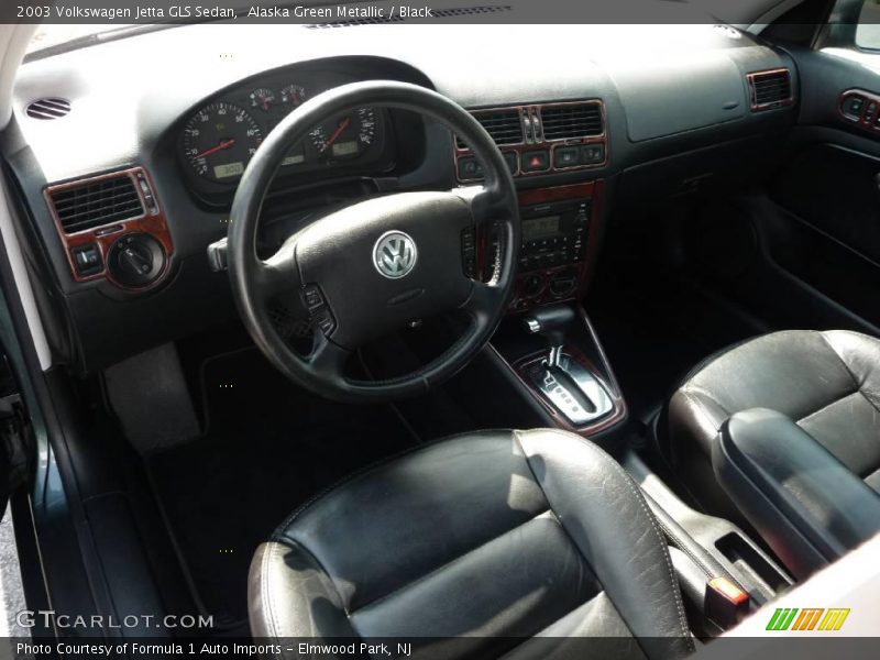 Alaska Green Metallic / Black 2003 Volkswagen Jetta GLS Sedan