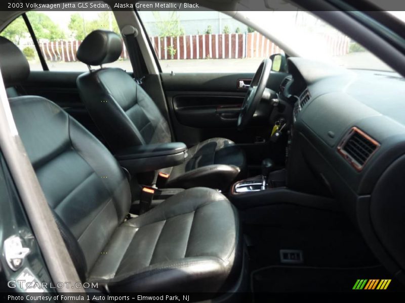 Alaska Green Metallic / Black 2003 Volkswagen Jetta GLS Sedan