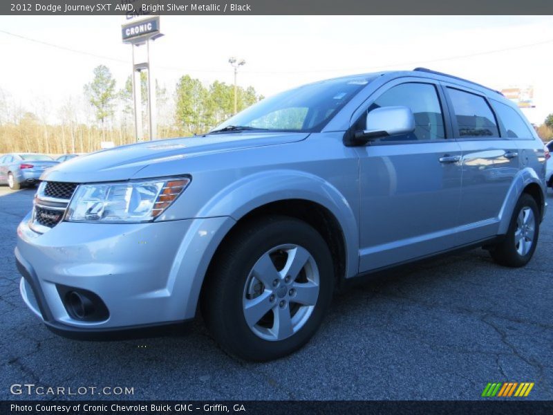 Bright Silver Metallic / Black 2012 Dodge Journey SXT AWD