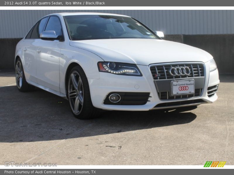 Ibis White / Black/Black 2012 Audi S4 3.0T quattro Sedan