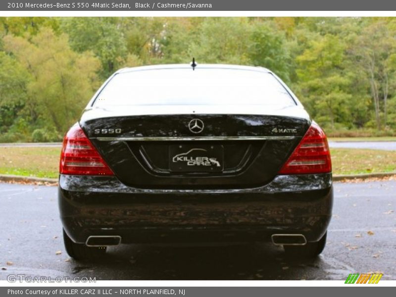 Black / Cashmere/Savanna 2010 Mercedes-Benz S 550 4Matic Sedan