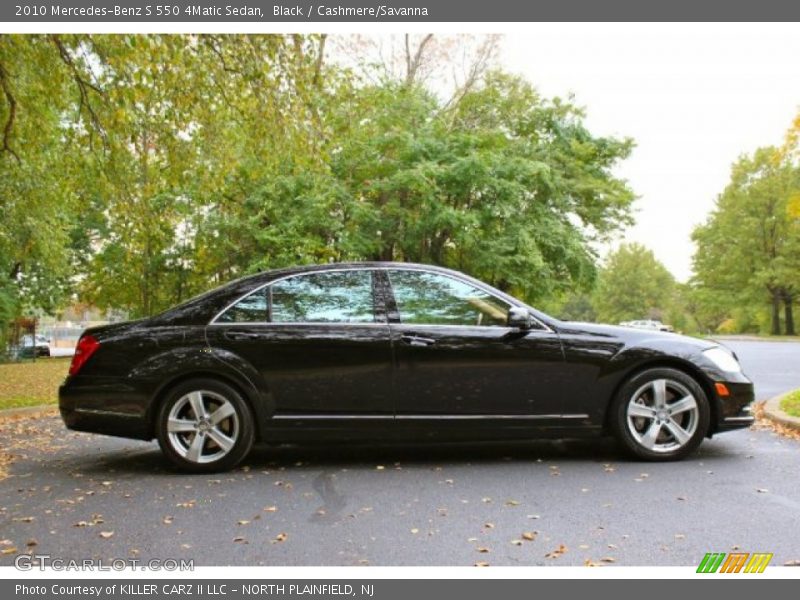 Black / Cashmere/Savanna 2010 Mercedes-Benz S 550 4Matic Sedan