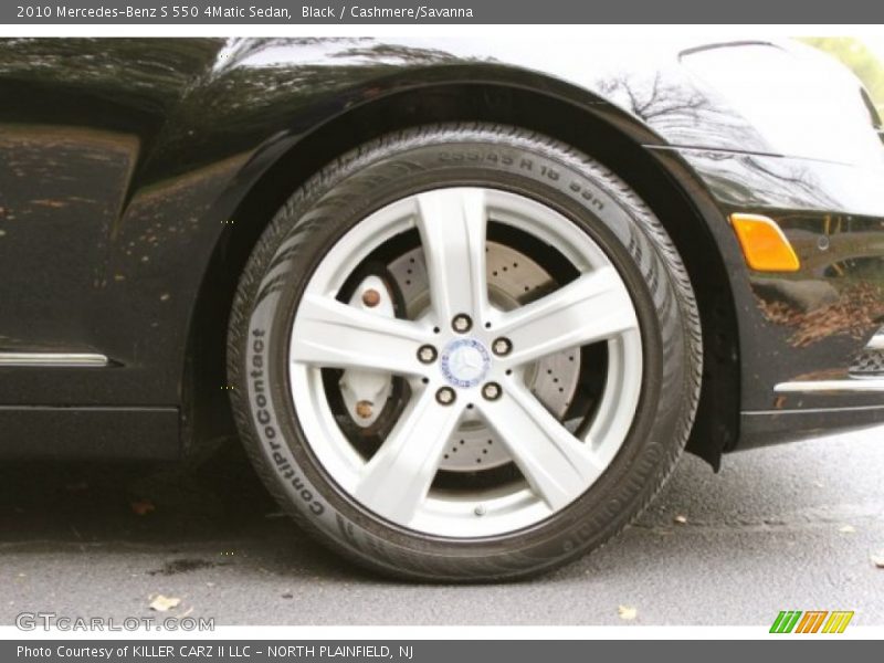 Black / Cashmere/Savanna 2010 Mercedes-Benz S 550 4Matic Sedan