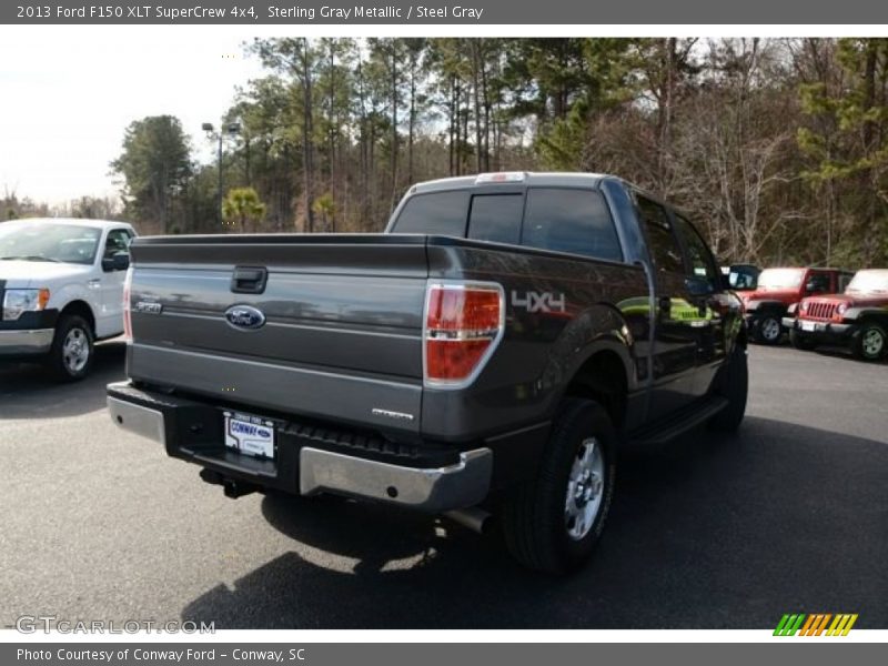 Sterling Gray Metallic / Steel Gray 2013 Ford F150 XLT SuperCrew 4x4