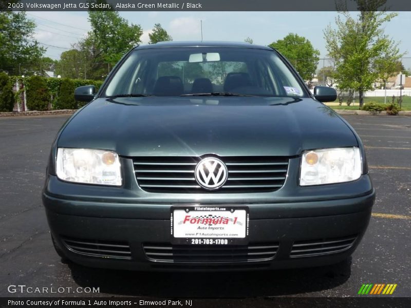 Alaska Green Metallic / Black 2003 Volkswagen Jetta GLS Sedan