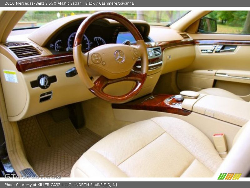 Black / Cashmere/Savanna 2010 Mercedes-Benz S 550 4Matic Sedan