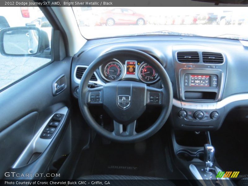 Bright Silver Metallic / Black 2012 Dodge Journey SXT AWD