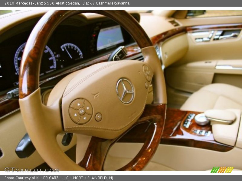 Black / Cashmere/Savanna 2010 Mercedes-Benz S 550 4Matic Sedan