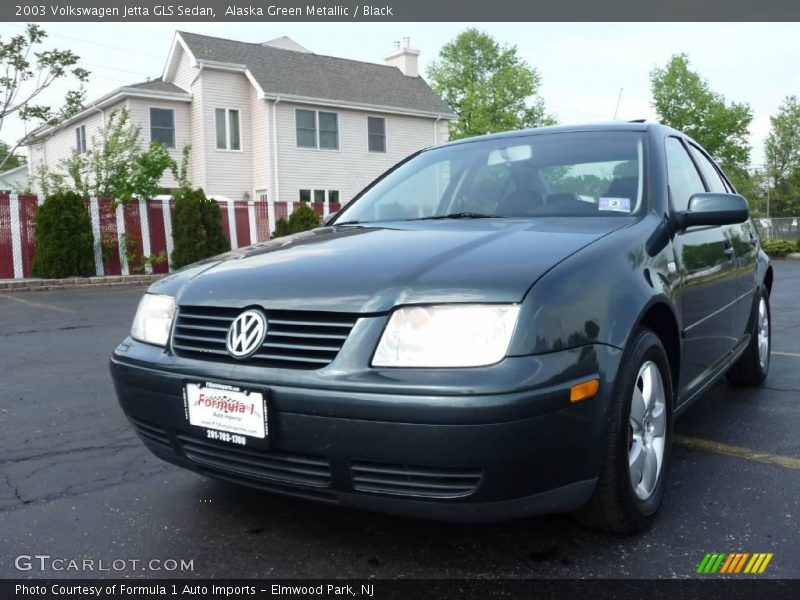 Alaska Green Metallic / Black 2003 Volkswagen Jetta GLS Sedan