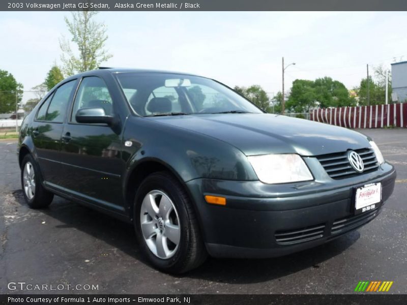 Alaska Green Metallic / Black 2003 Volkswagen Jetta GLS Sedan