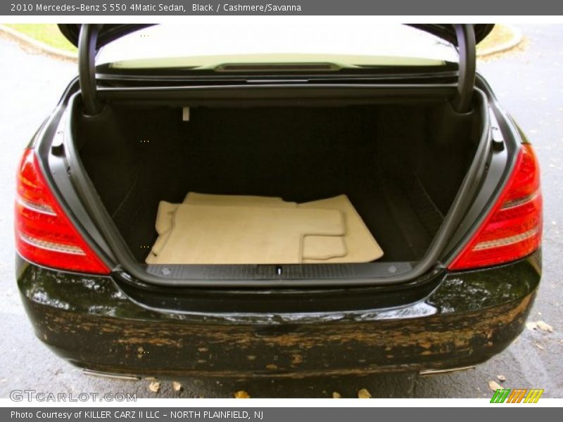 Black / Cashmere/Savanna 2010 Mercedes-Benz S 550 4Matic Sedan