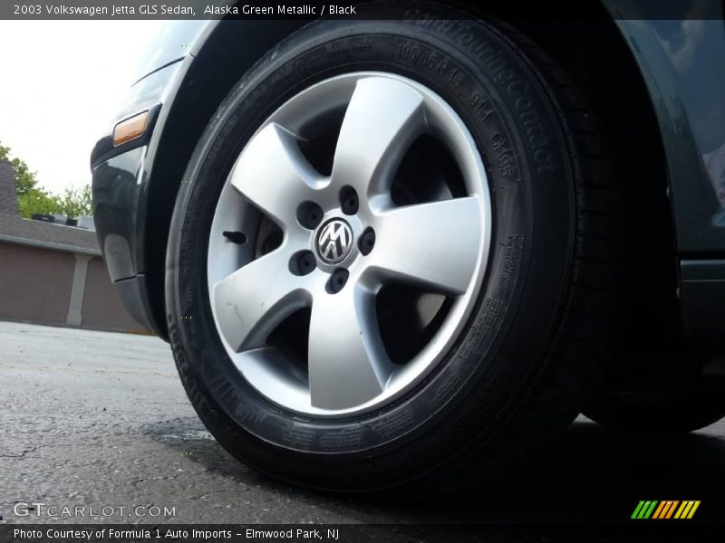 Alaska Green Metallic / Black 2003 Volkswagen Jetta GLS Sedan