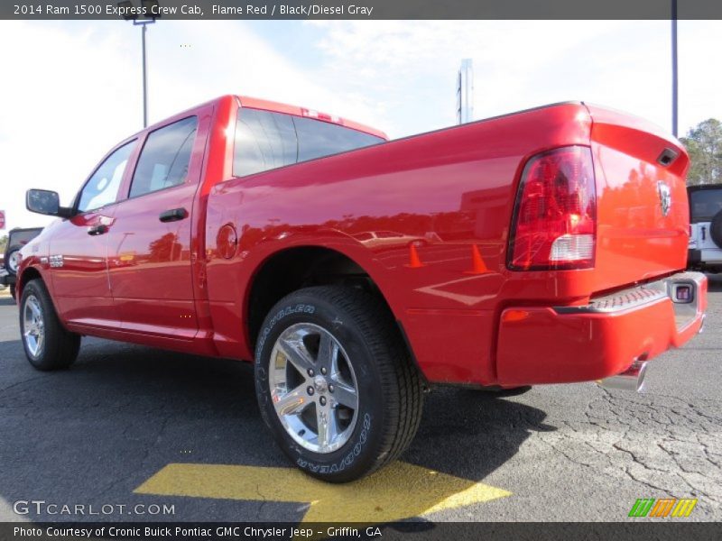 Flame Red / Black/Diesel Gray 2014 Ram 1500 Express Crew Cab