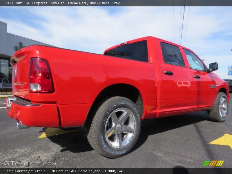 Flame Red / Black/Diesel Gray 2014 Ram 1500 Express Crew Cab