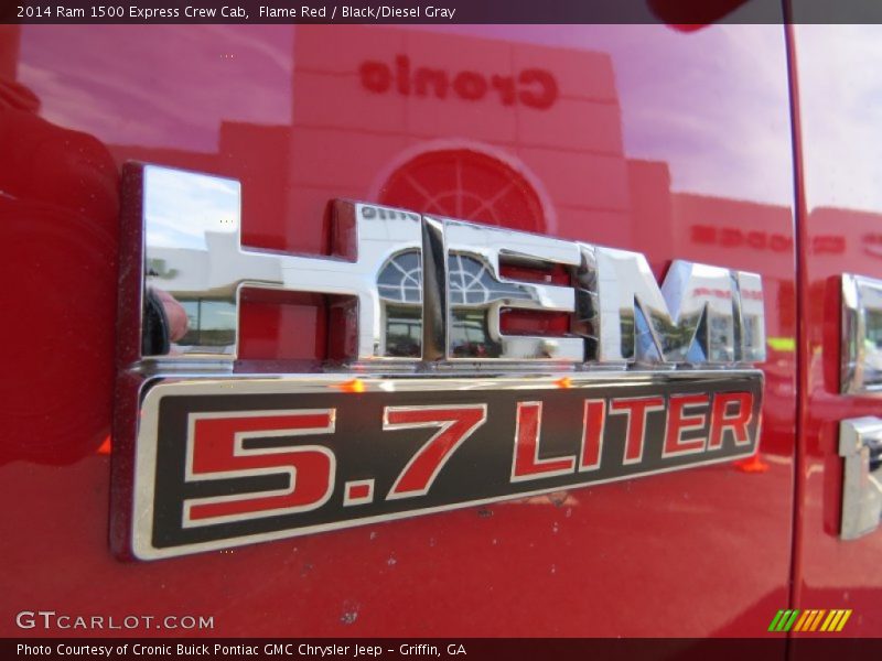 Flame Red / Black/Diesel Gray 2014 Ram 1500 Express Crew Cab