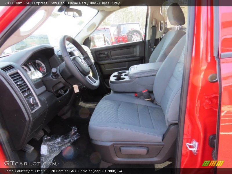 Flame Red / Black/Diesel Gray 2014 Ram 1500 Express Crew Cab