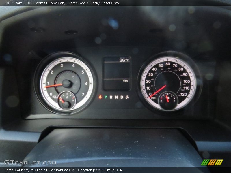 Flame Red / Black/Diesel Gray 2014 Ram 1500 Express Crew Cab