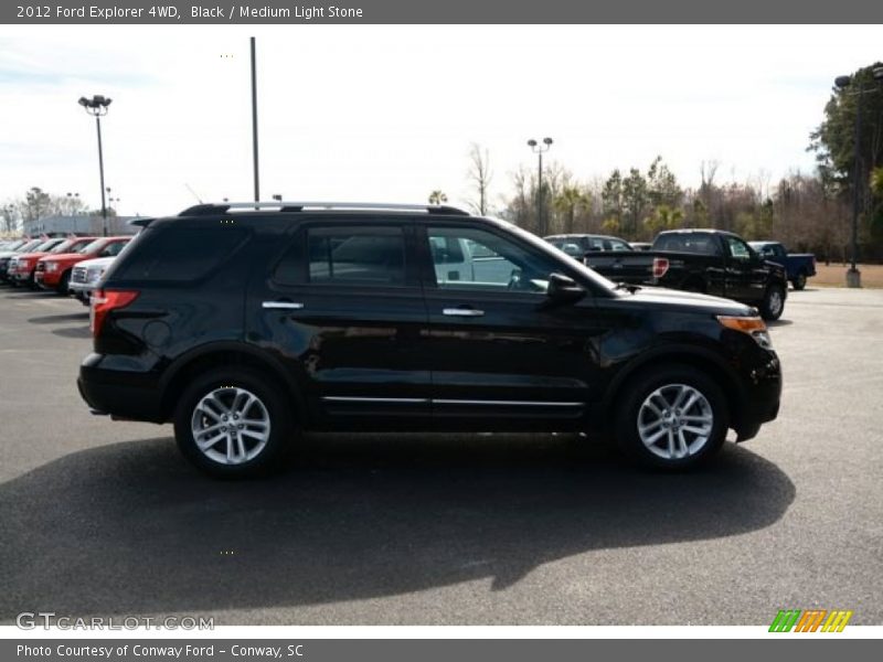 Black / Medium Light Stone 2012 Ford Explorer 4WD